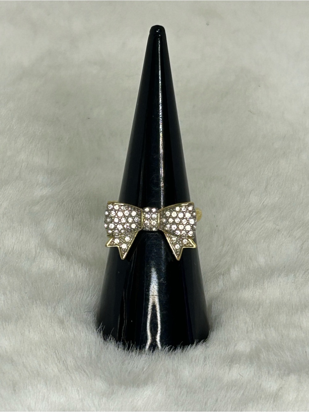 JUICY COUTURE PAVE BOW RING